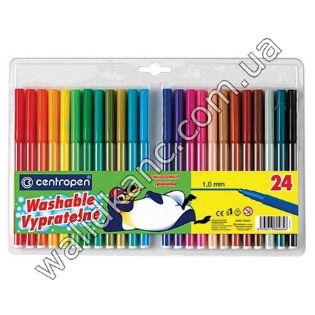 Фломастеры "CENTROPEN"-24 цв. 