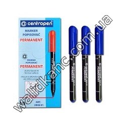 Маркер "CENTROPEN" тонкий-2846.син. 