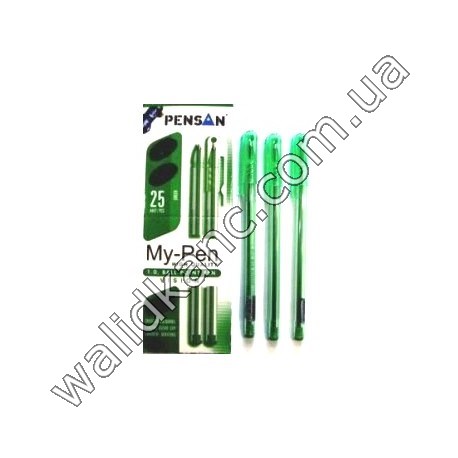 "My-Pen" ручка масляная,зел.
