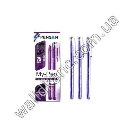 "My-Pen" ручка масляная,фиол.
