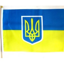 Флаг Украины с держателем средний (90*60)