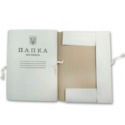 Папка на завязках картонная А-4