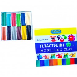 Пластилин "Люкс -Колор" 12 цв. 215 гр.