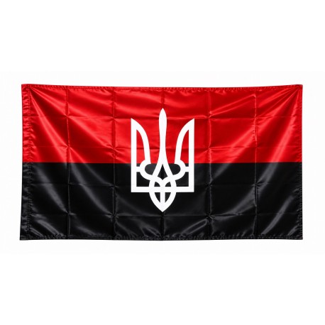 Флаг УПА (90*1,50) - атлас с Гербоом