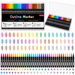Набор контурных маркеров Outline Marker, 48 цветов