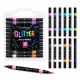 Набор двухсторонних глиттерных маркеров Glitter Dual Tip Markers, 24 цветов
