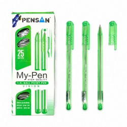 "My-Pen" ручка масляная,зел.