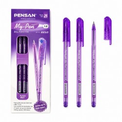 "My-Pen" ручка масляная,фиол.